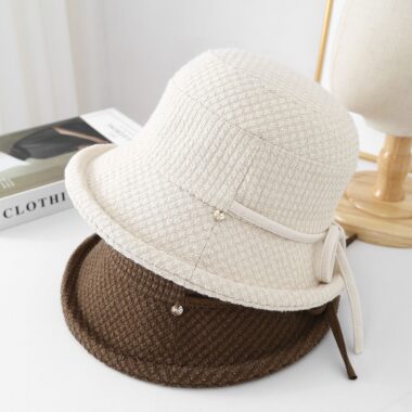 all-season simple sun protection women bucket hat