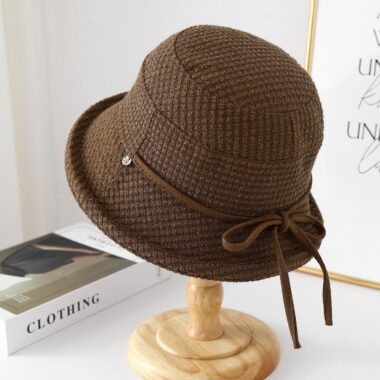 all-season simple sun protection women bucket hat