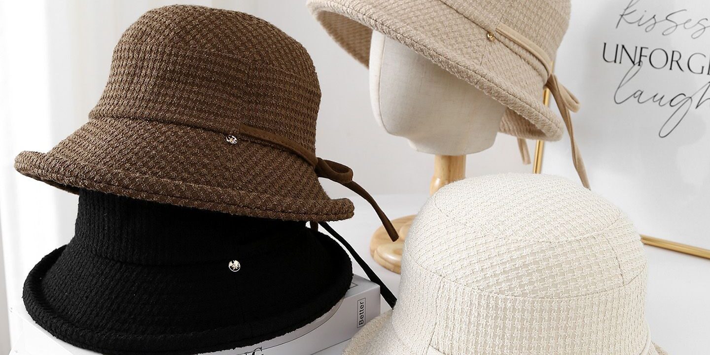 all-season simple sun protection women bucket hat