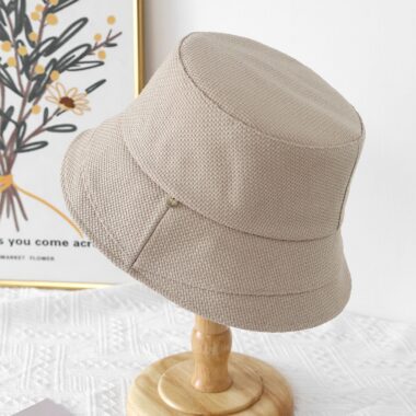 autumn simple casual sun protection bucket hat