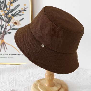 autumn simple casual sun protection bucket hat