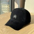 spring summer cat embroidered wide brim soft crown women baseball hat