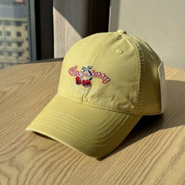 korean cute cherry embroidered vintage unisex baseball hat