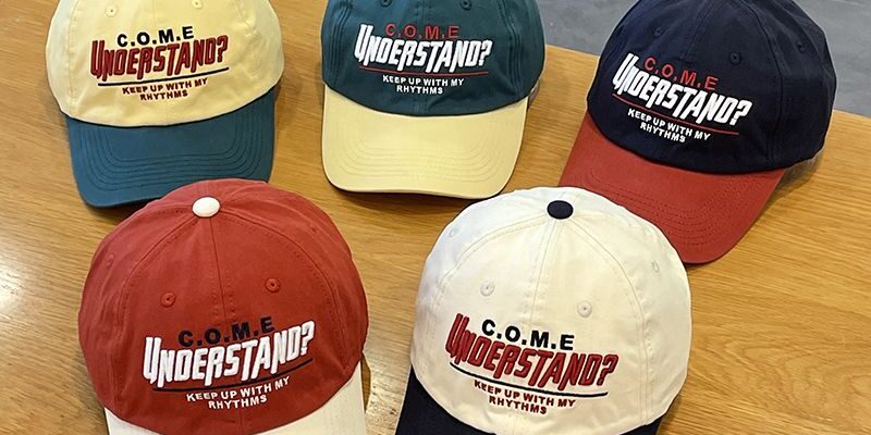 spring summer color block letter embroidered unisex baseball hat