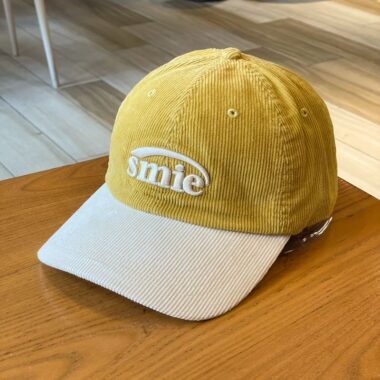 contrast corduroy letter embroidered winter unisex baseball hat