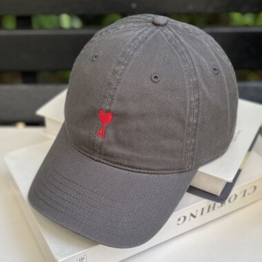 minimalist cotton heart embroidered unisex baseball hat