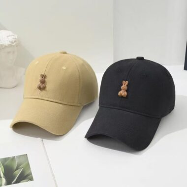 korean cute cartoon bunny all match women baseball hat