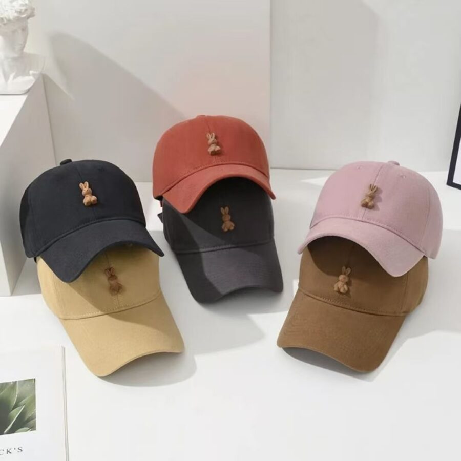 korean cute cartoon bunny all match women baseball hat