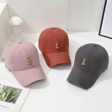 korean cute cartoon bunny all match women baseball hat