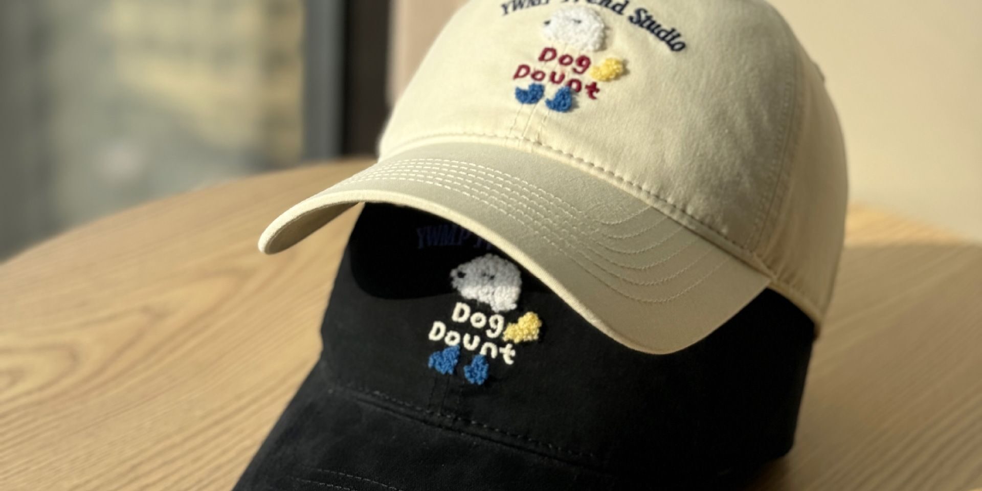 korean cute dog embroidered spring summer baseball hat
