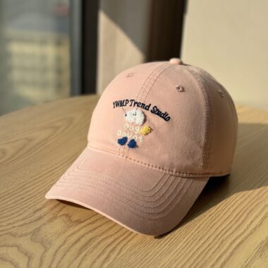 korean cute dog embroidered spring summer baseball hat