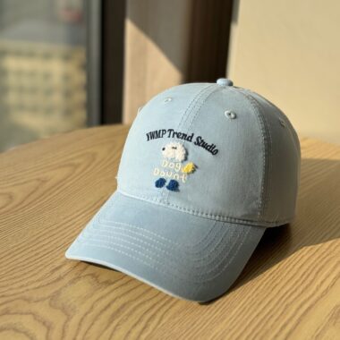 korean cute dog embroidered spring summer baseball hat