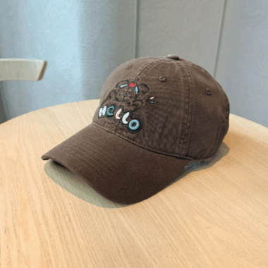 cute dog embroidered outdoor sun protection women baseball hat