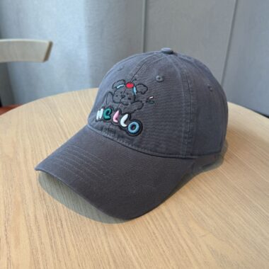 cute dog embroidered outdoor sun protection women baseball hat