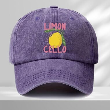 cute fruit embroidered outdoor sun protection unisex baseball hat