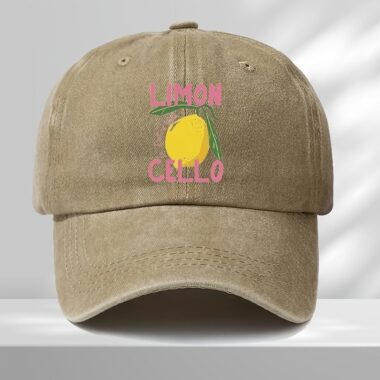 cute fruit embroidered outdoor sun protection unisex baseball hat