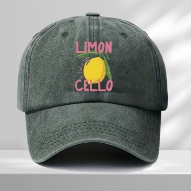 cute fruit embroidered outdoor sun protection unisex baseball hat