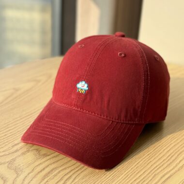 cute raindrop embroidered spring summer unisex baseball hat