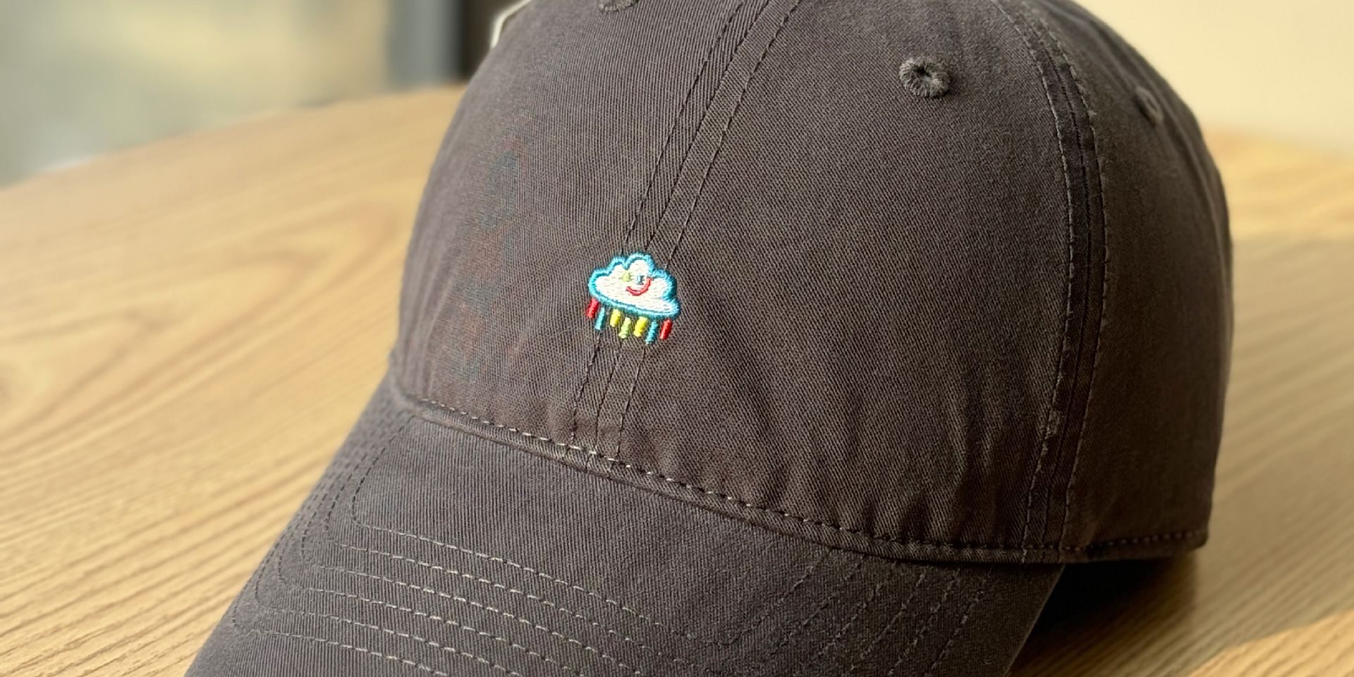 cute raindrop embroidered spring summer unisex baseball hat