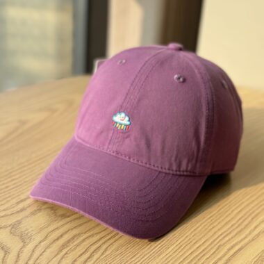 cute raindrop embroidered spring summer unisex baseball hat