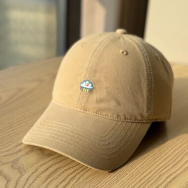 cute raindrop embroidered spring summer unisex baseball hat