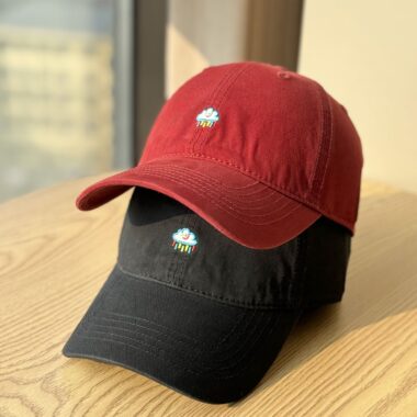 cute raindrop embroidered spring summer unisex baseball hat