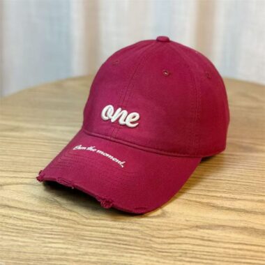 korean distressed letter large head size fashion baseball hat