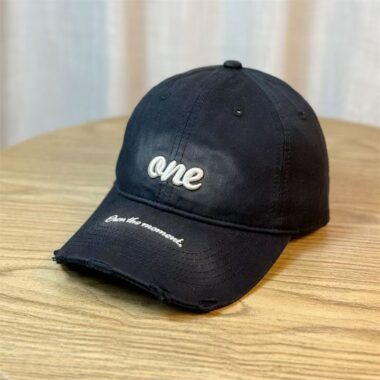 korean distressed letter large head size fashion baseball hat
