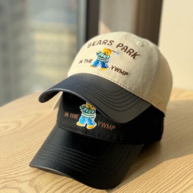 japanese cute bear embroidered spring summer baseball hat