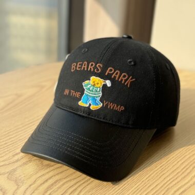 japanese cute bear embroidered spring summer baseball hat