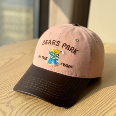 japanese cute bear embroidered spring summer baseball hat