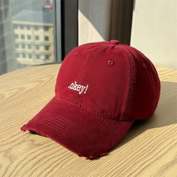 japanese minimal embroidered spring summer women baseball hat