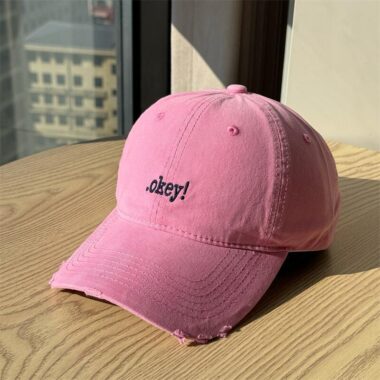 japanese minimal embroidered spring summer women baseball hat
