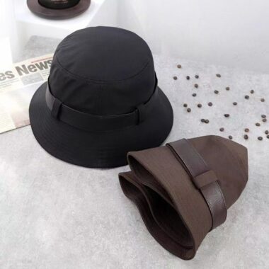 japanese style belted summer sun protection women bucket hat