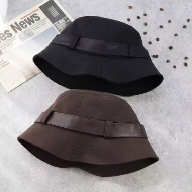 japanese style belted summer sun protection women bucket hat