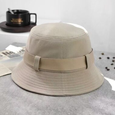 japanese style belted summer sun protection women bucket hat