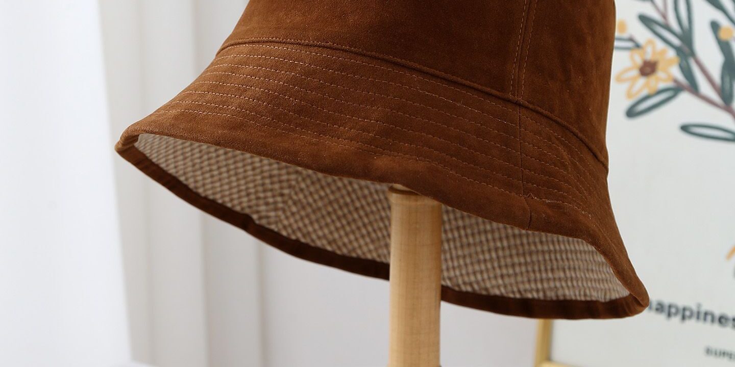 Japanese vintage reversible sun protection bucket hat casual wear