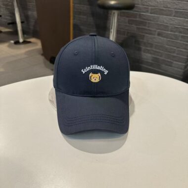 korean cute bear embroidered casual women baseball hat