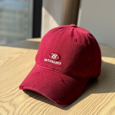 korean letter embroidered distressed all match baseball hat