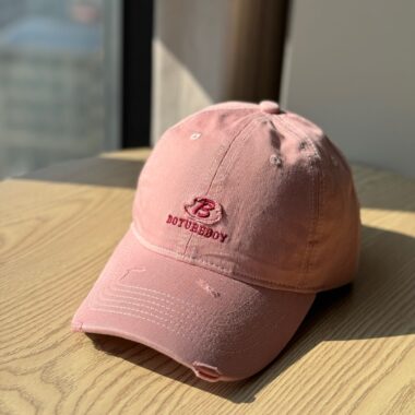 korean letter embroidered distressed all match baseball hat
