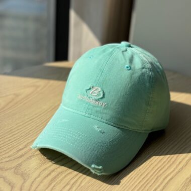 korean letter embroidered distressed all match baseball hat