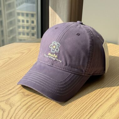 korean floral embroidered all season women baseball hat
