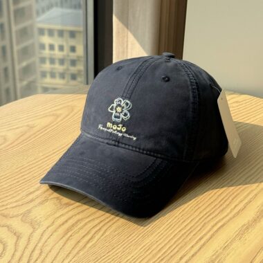 korean floral embroidered all season women baseball hat