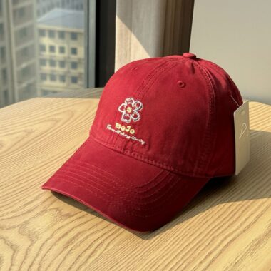 korean floral embroidered all season women baseball hat