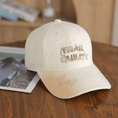 korean spring autumn gradient letter embroidered women baseball hat