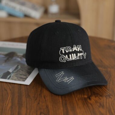 korean spring autumn gradient letter embroidered women baseball hat