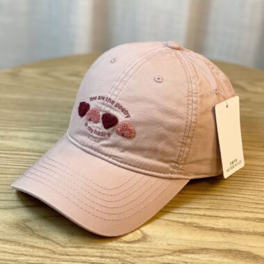 korean heart embroidered spring autumn women baseball hat