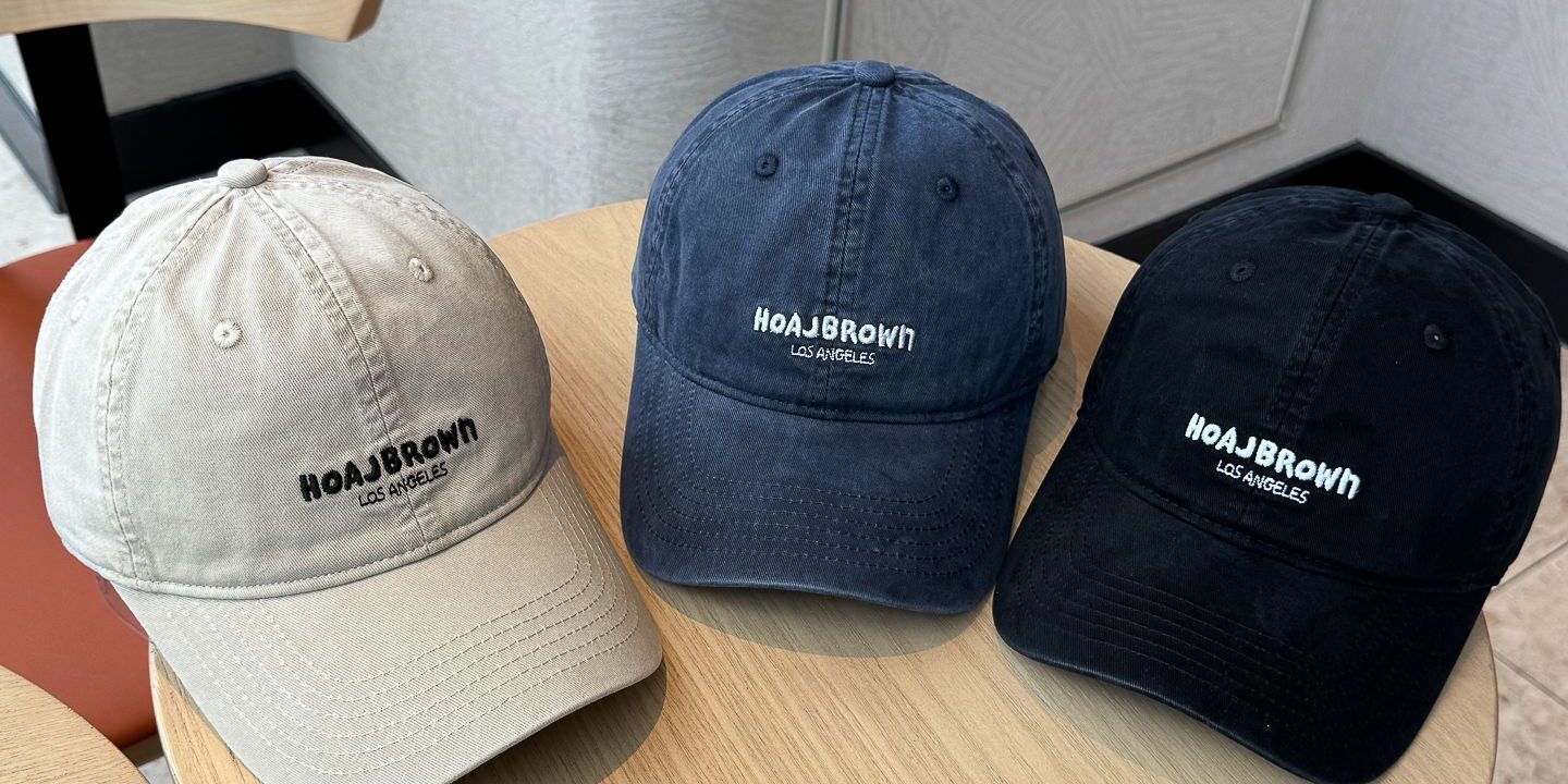 korean letter embroidered autumn unisex baseball hat