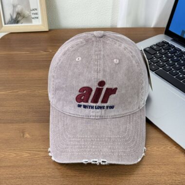 korean retro letter embroidered unisex baseball hat