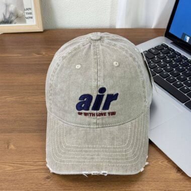 korean retro letter embroidered unisex baseball hat